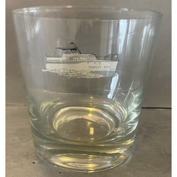 Old Fashioned Rocks Bar Glasses Motor Yacht‎ Boat Barware Set of 5 - Picture 6 of 10